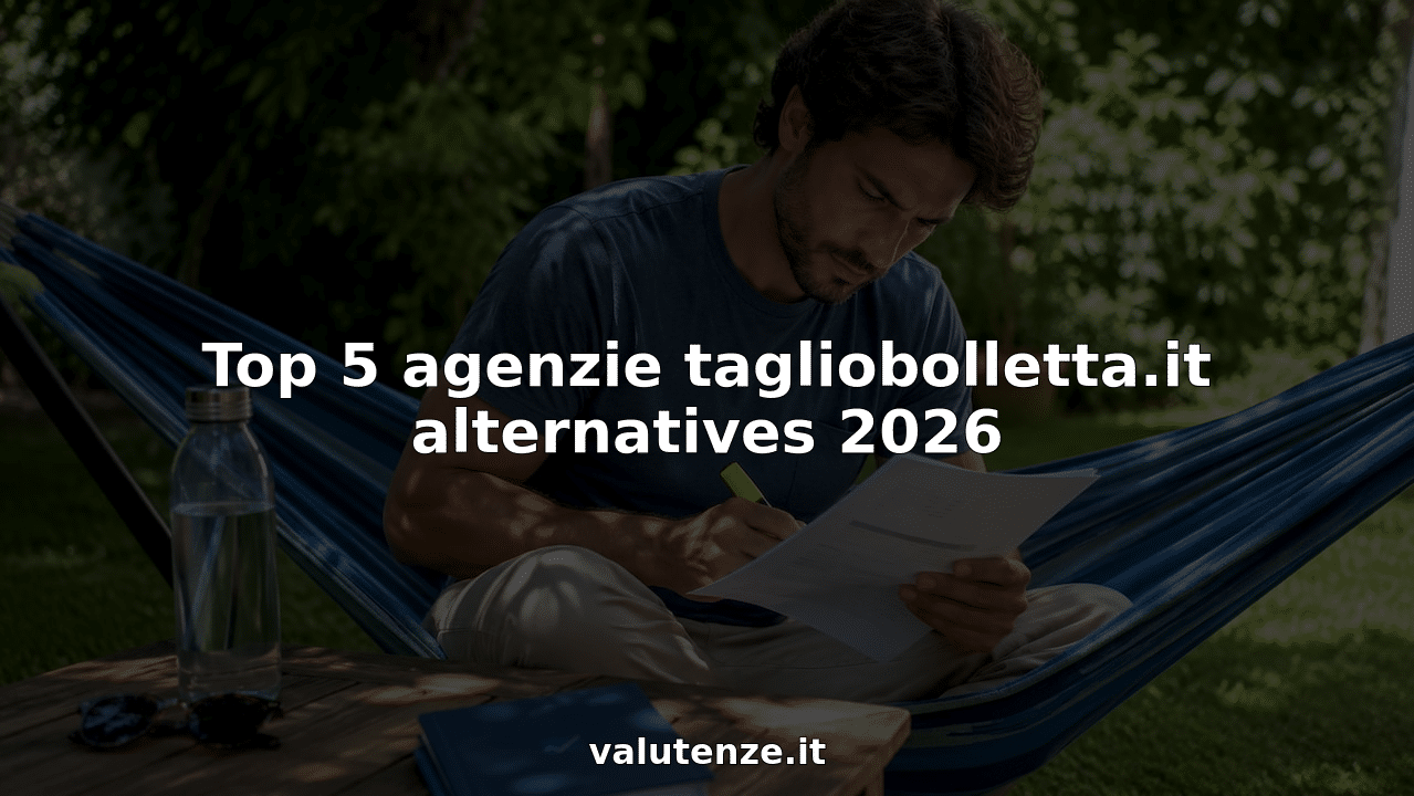 Un uomo seduto al tavolo di casa mentre controlla e confronta le bollette dell’energia