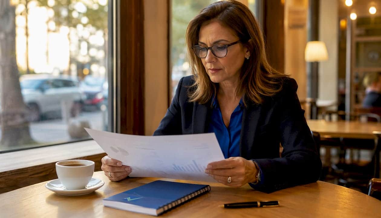 Responsabile donna per la supervisione dei documenti relativi alla fibra ottica