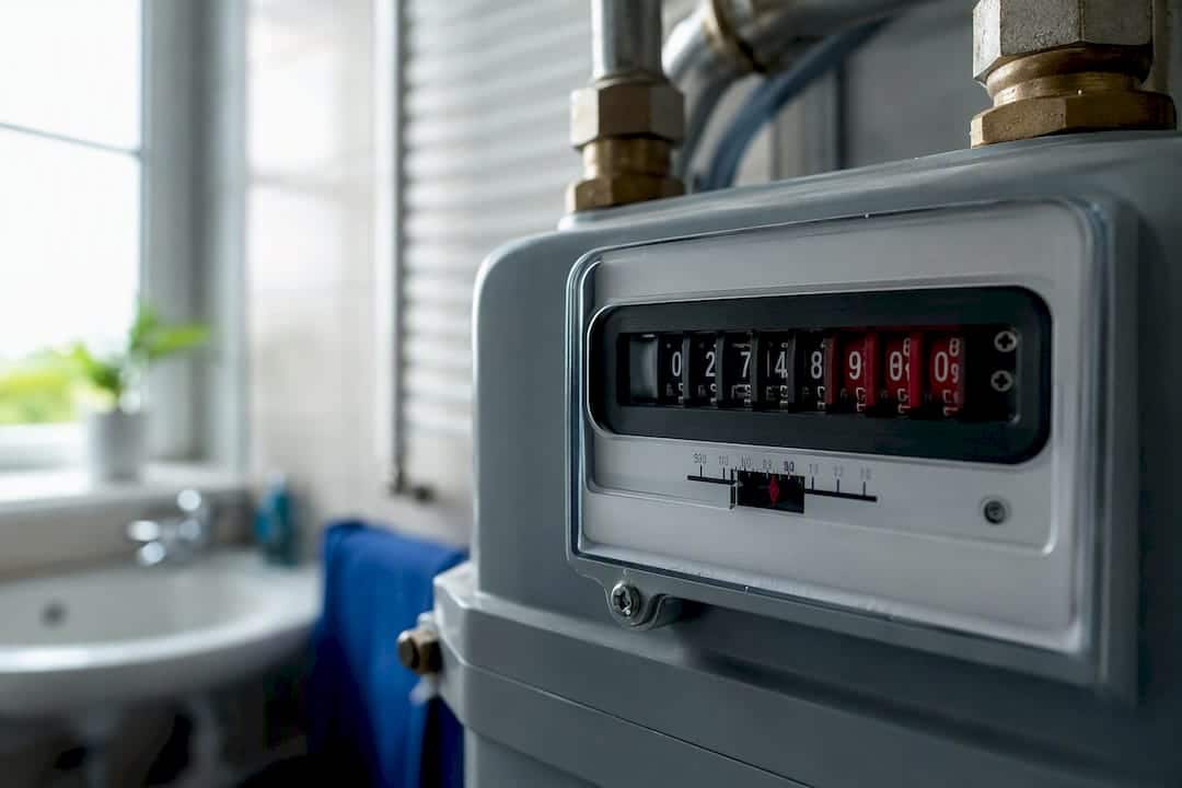 Dettaglio dei quadranti per la misurazione del volume di gas