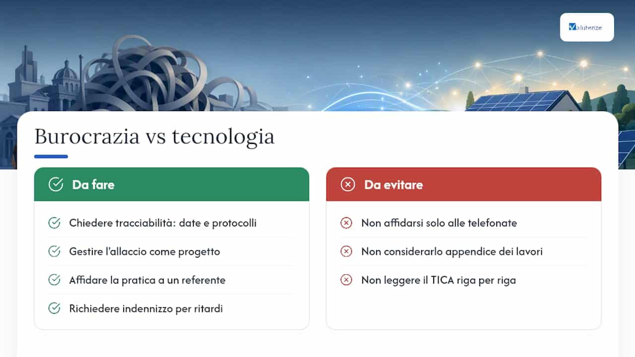 Perché la burocrazia pesa più della tecnologia — overview diagram