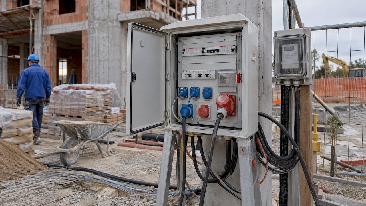 Quadro elettrico temporaneo per cantiere edile